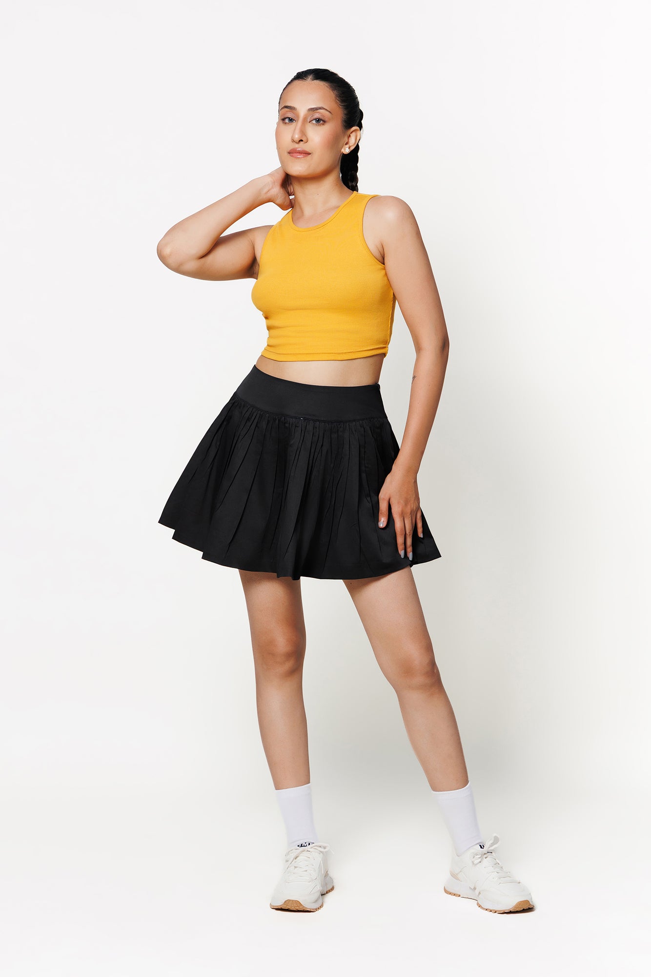 Jet Black Balloon Skirt