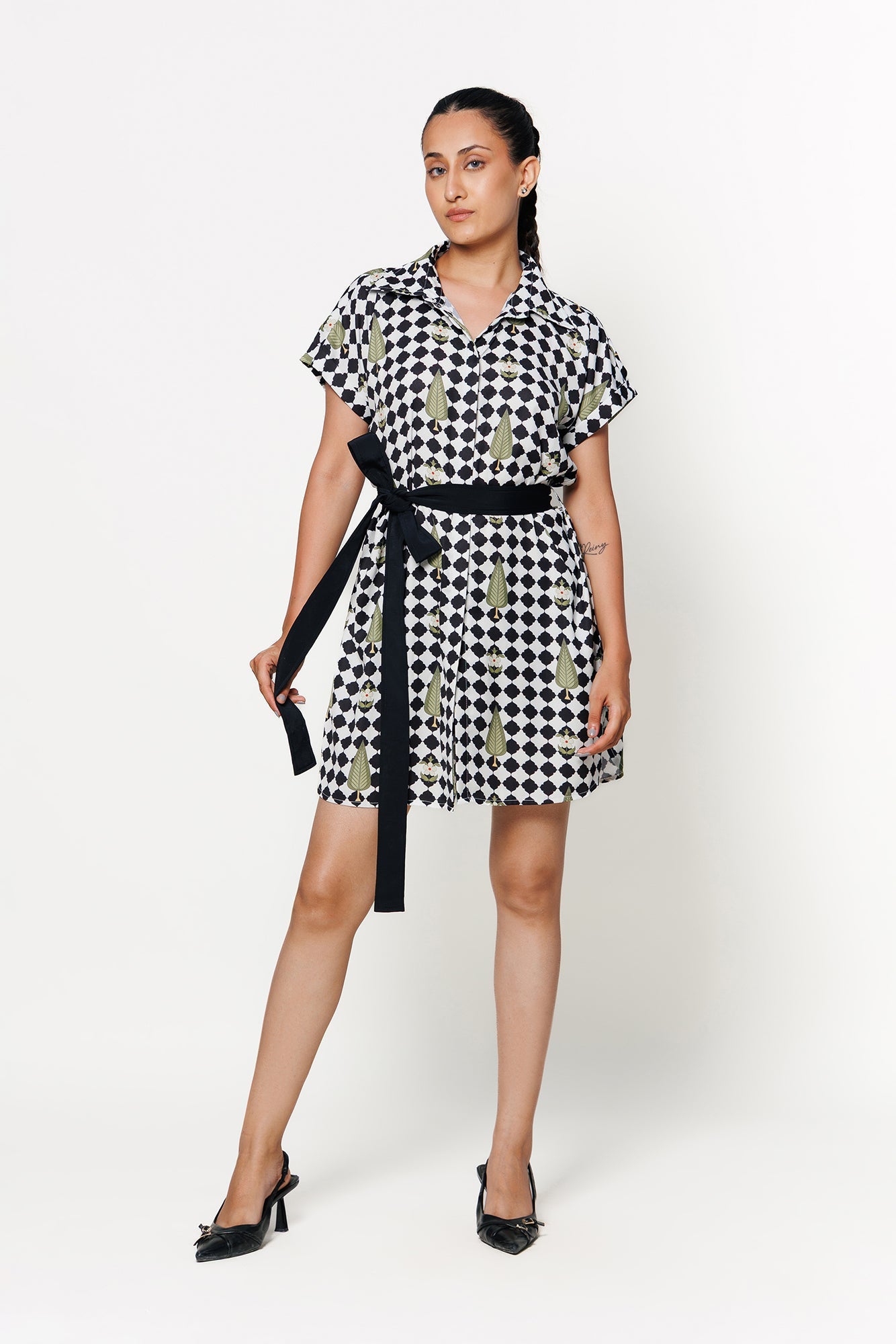 Checkmate Shirt Dress