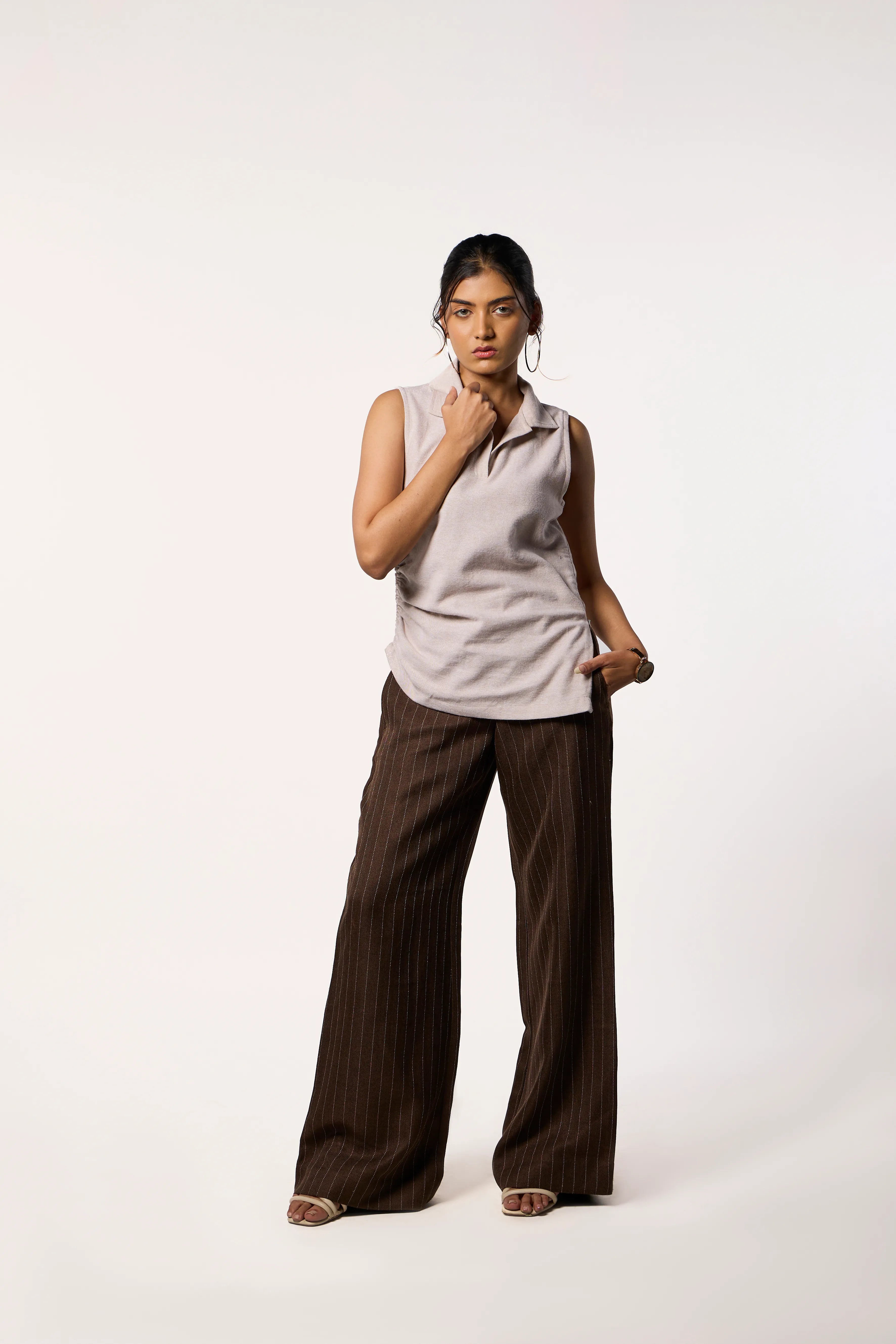 Asymmetric Polo Top