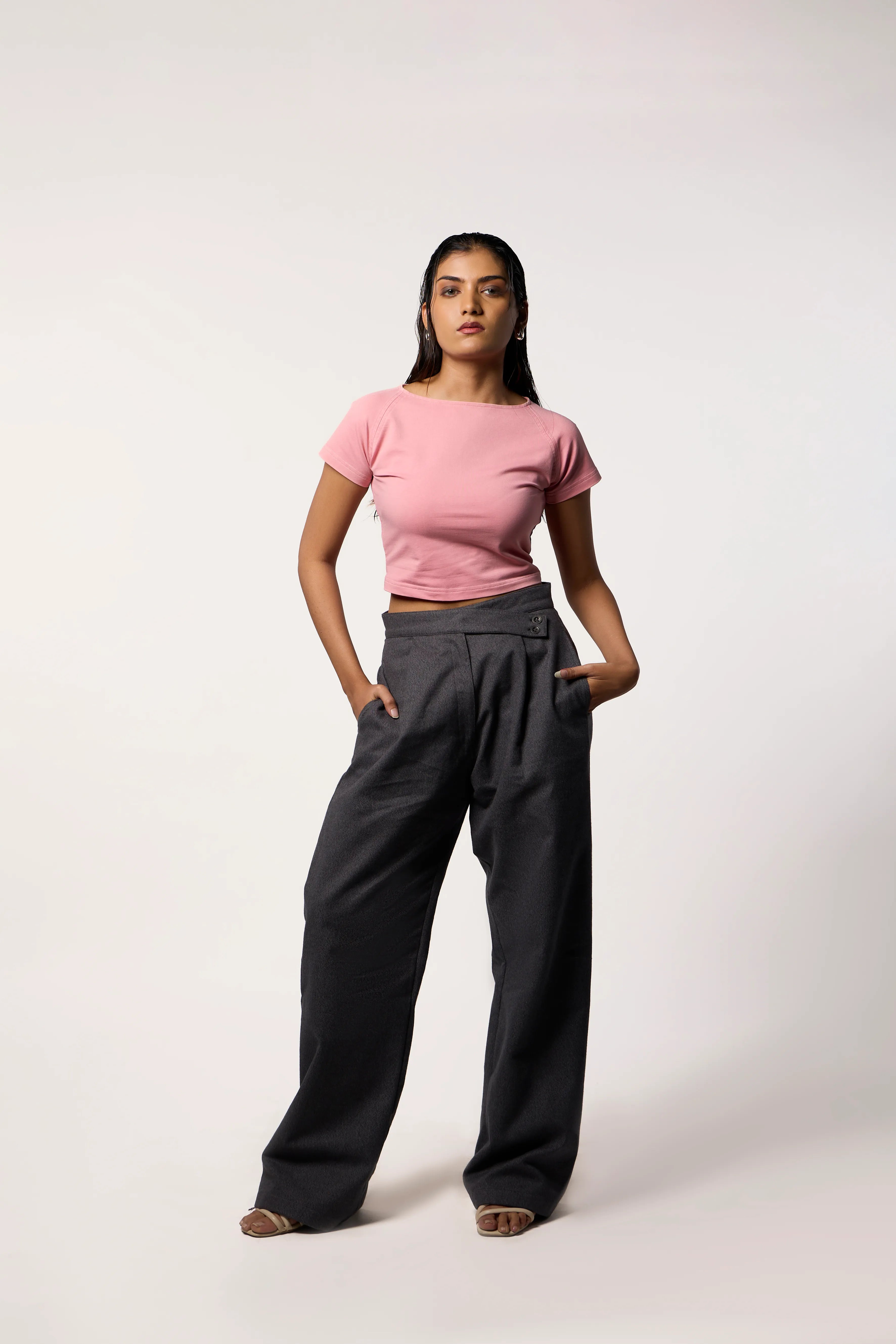 Washed Baby Tee- Pink