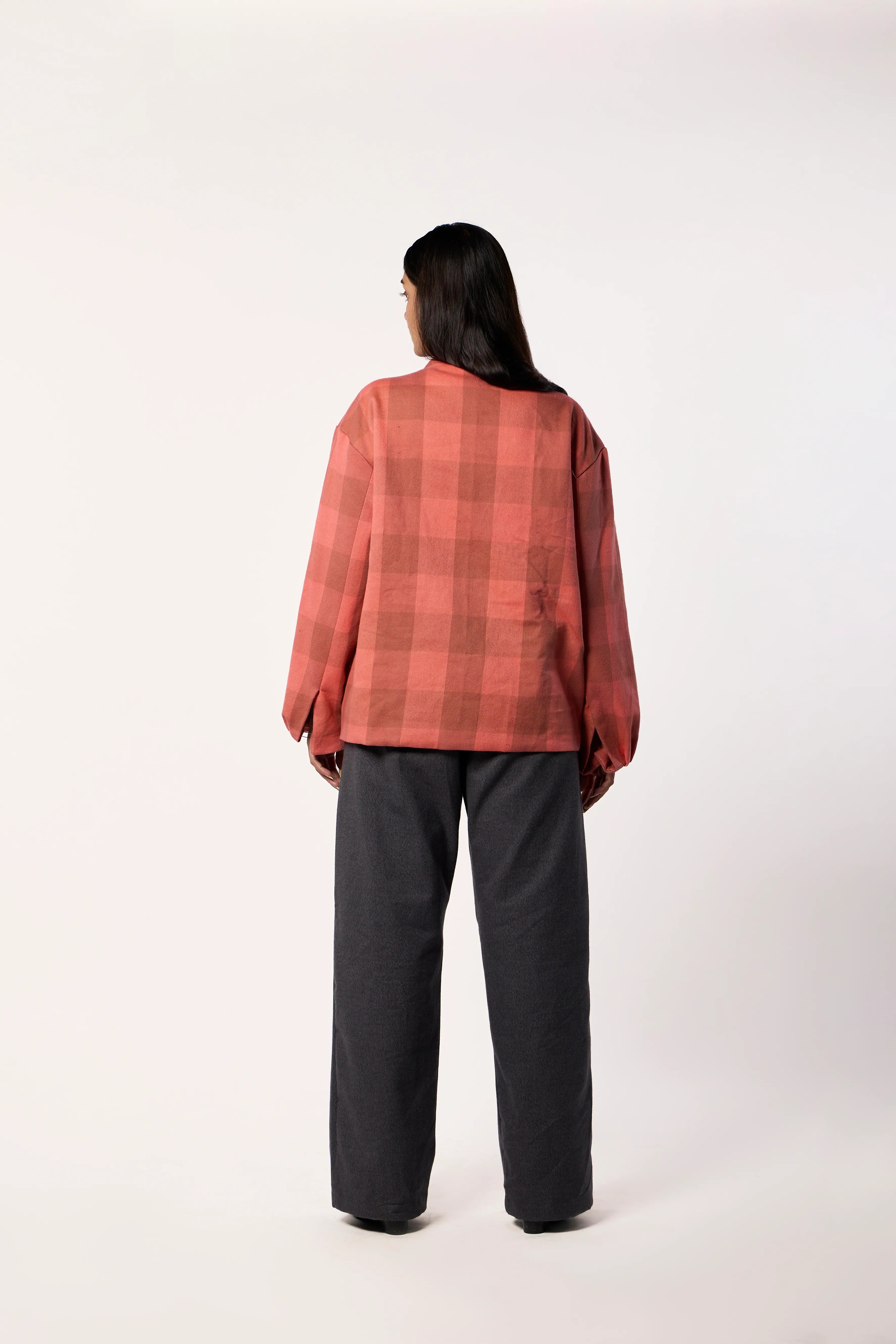 Pink Plaid Jacket