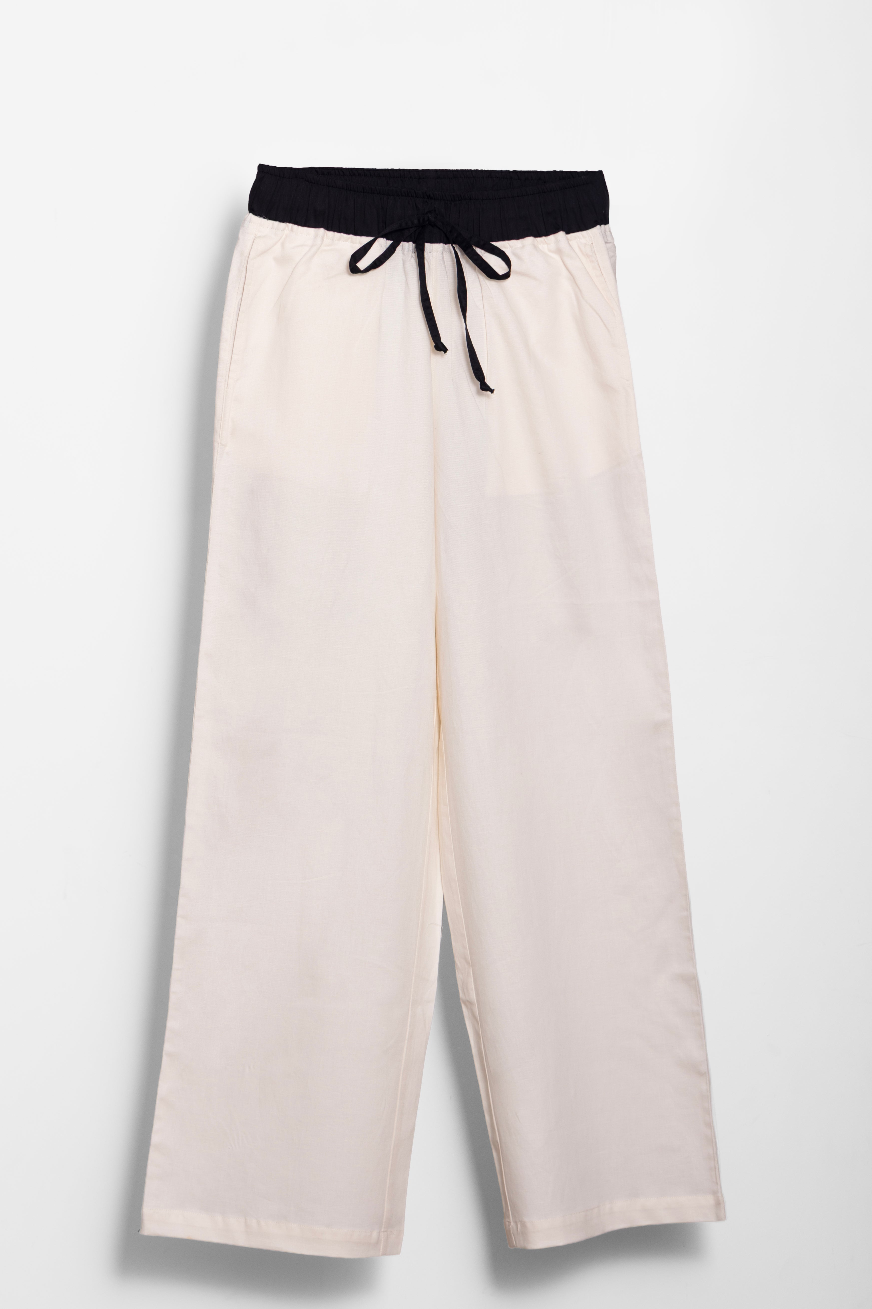 B/W Cotton Pants
