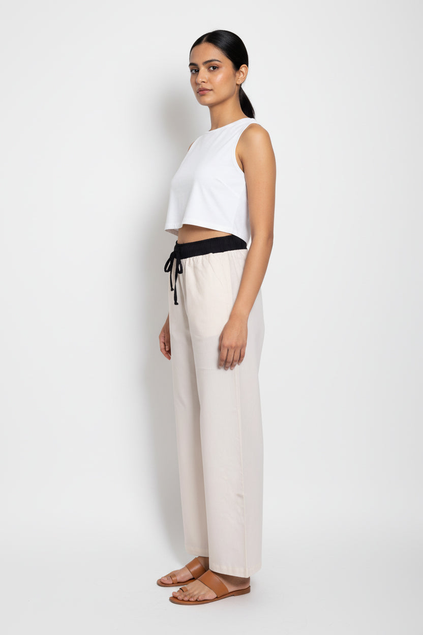 B/W Cotton Pants