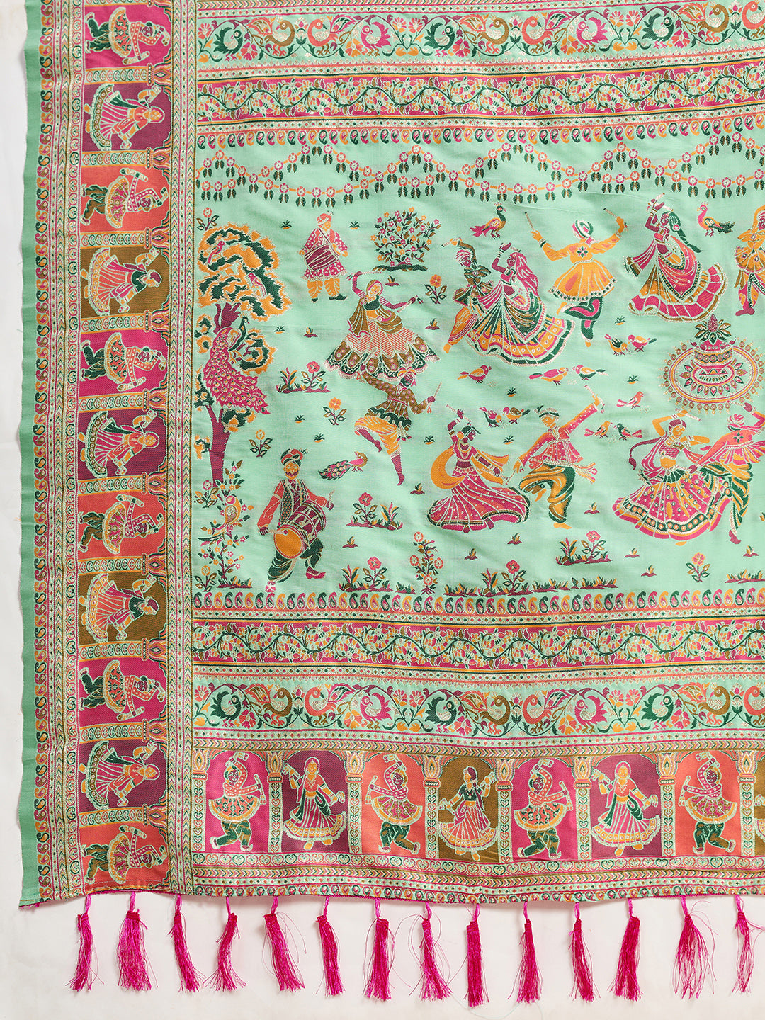 PALLAVI PASHMIA ST-PARROT GREEN