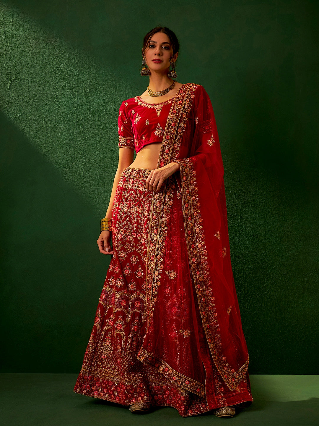 Sahi Surkh Lehenga