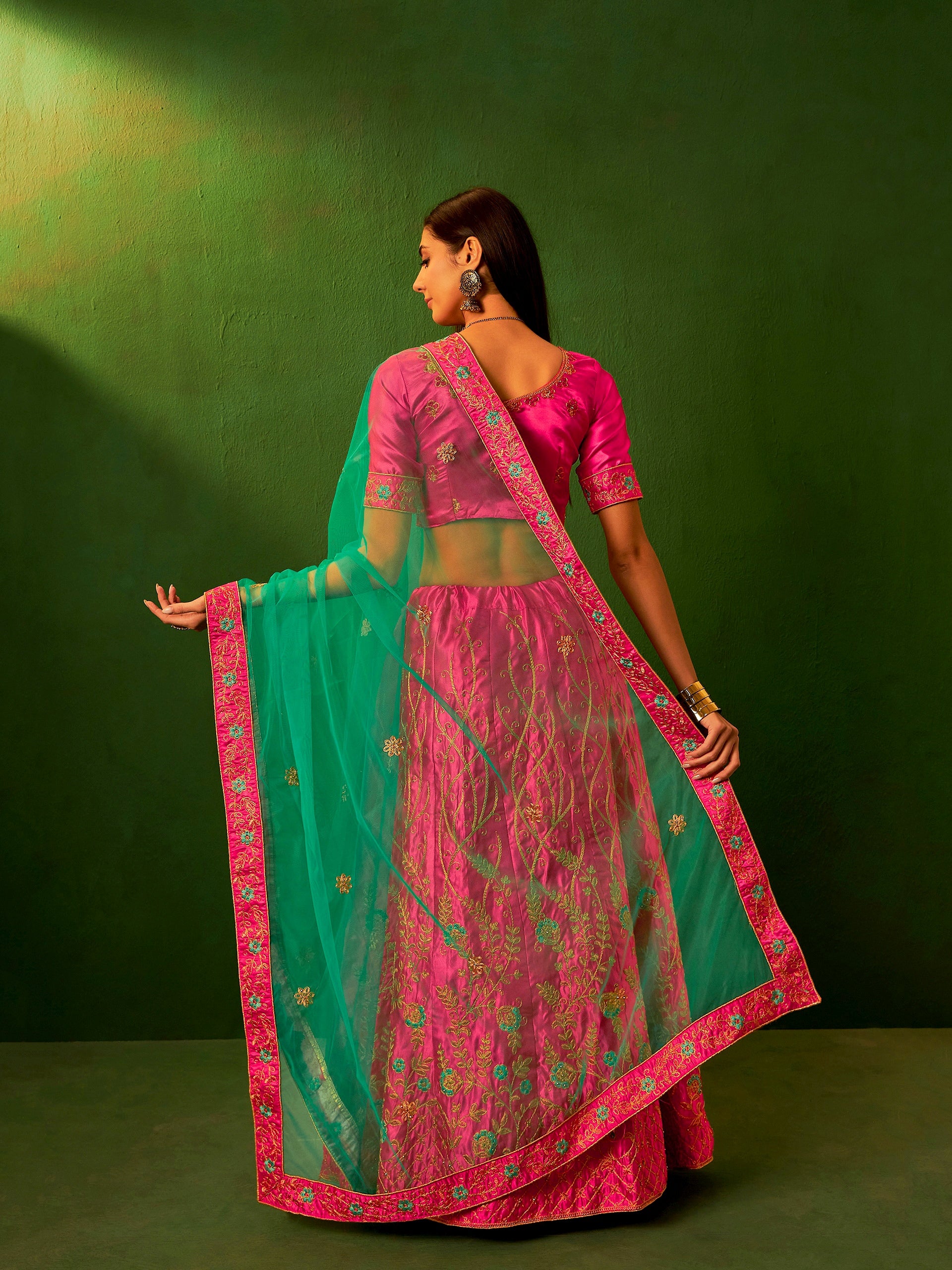 Heavy Multi Zari Lehenga