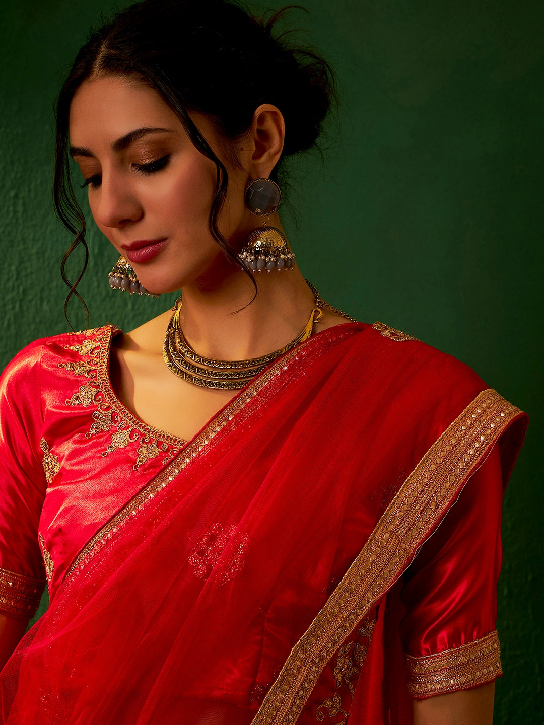 Suha Women Red  Lehenga