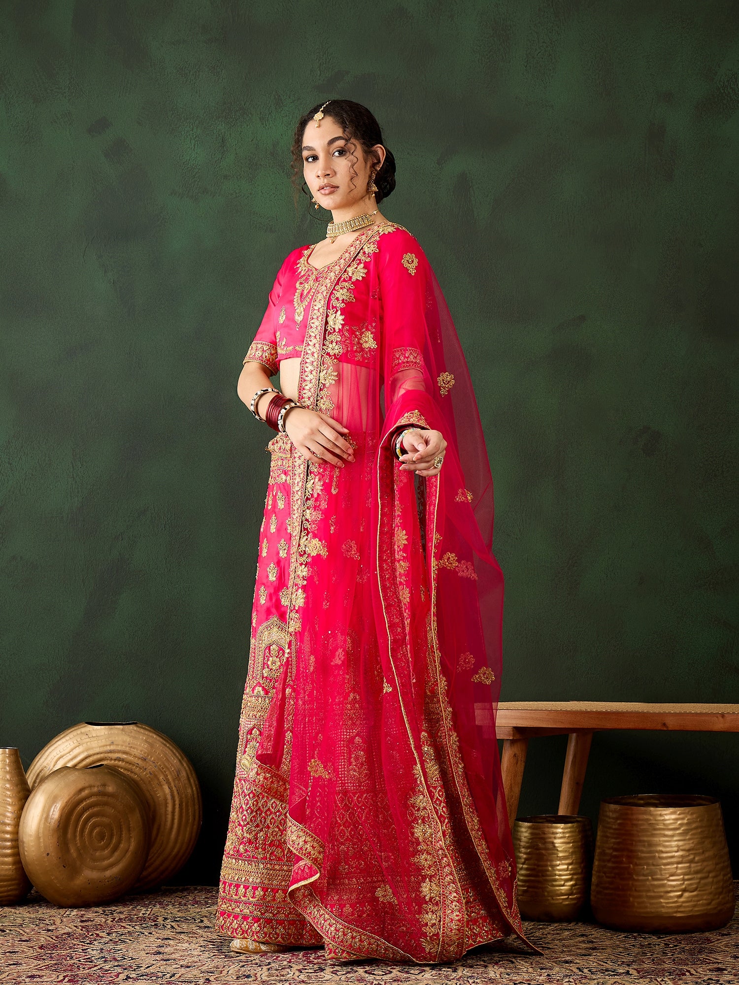 Sahi Gulabi Lehenga
