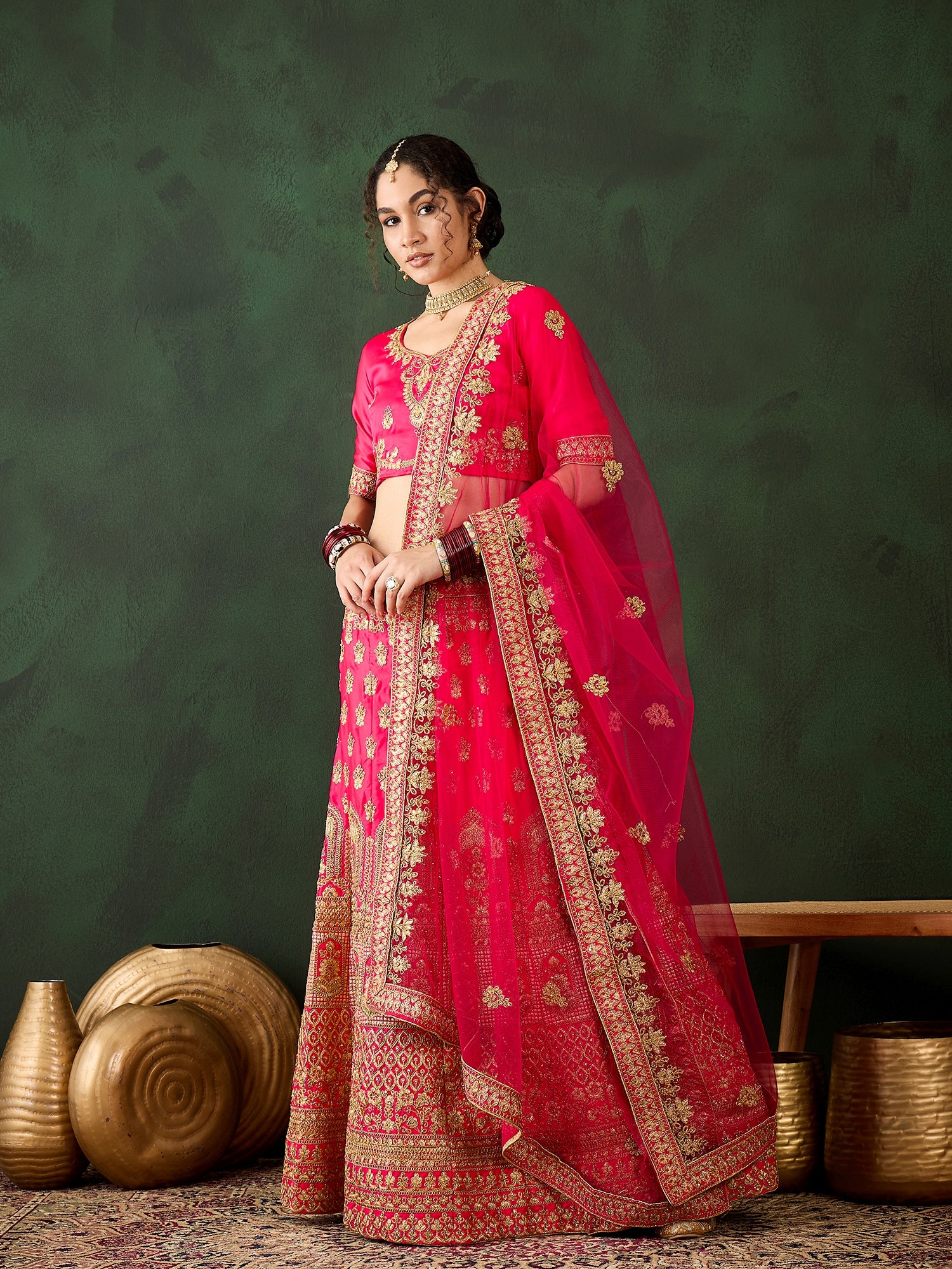 Sahi Gulabi Lehenga