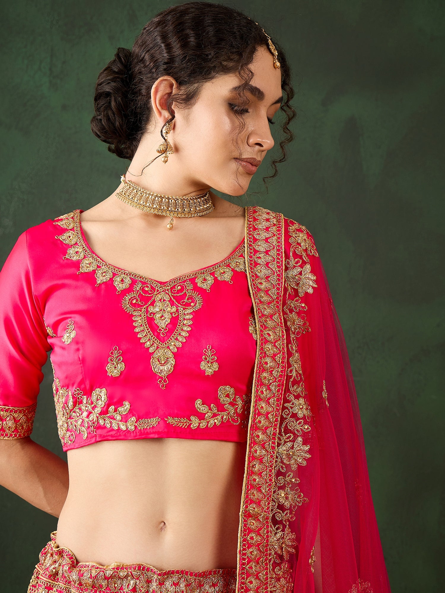 Sahi Gulabi Lehenga