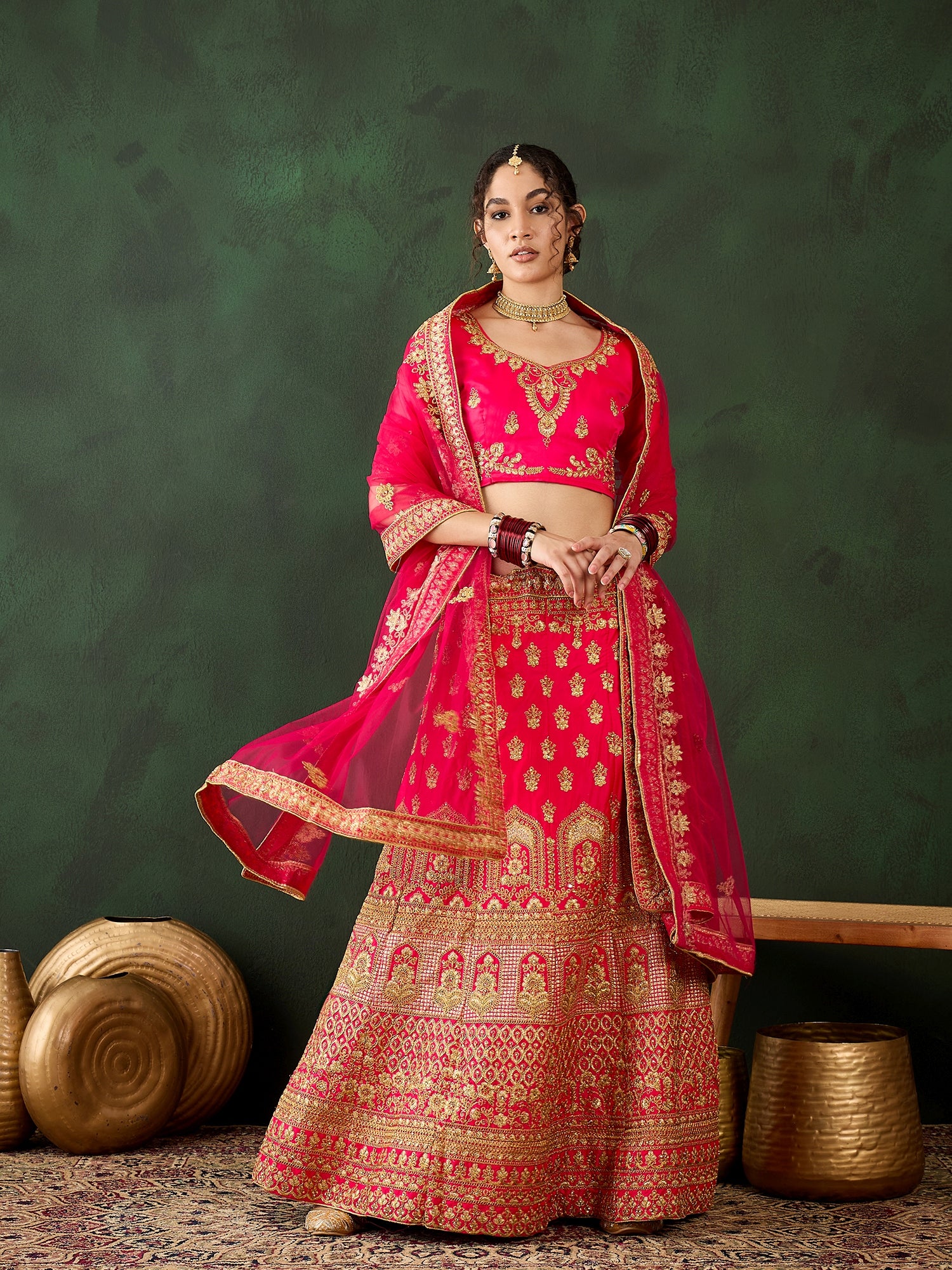 Sahi Gulabi Lehenga