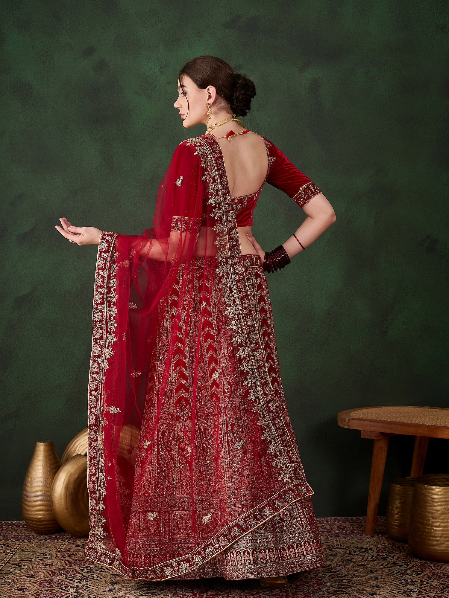 Gulnaar Zari Lehenga