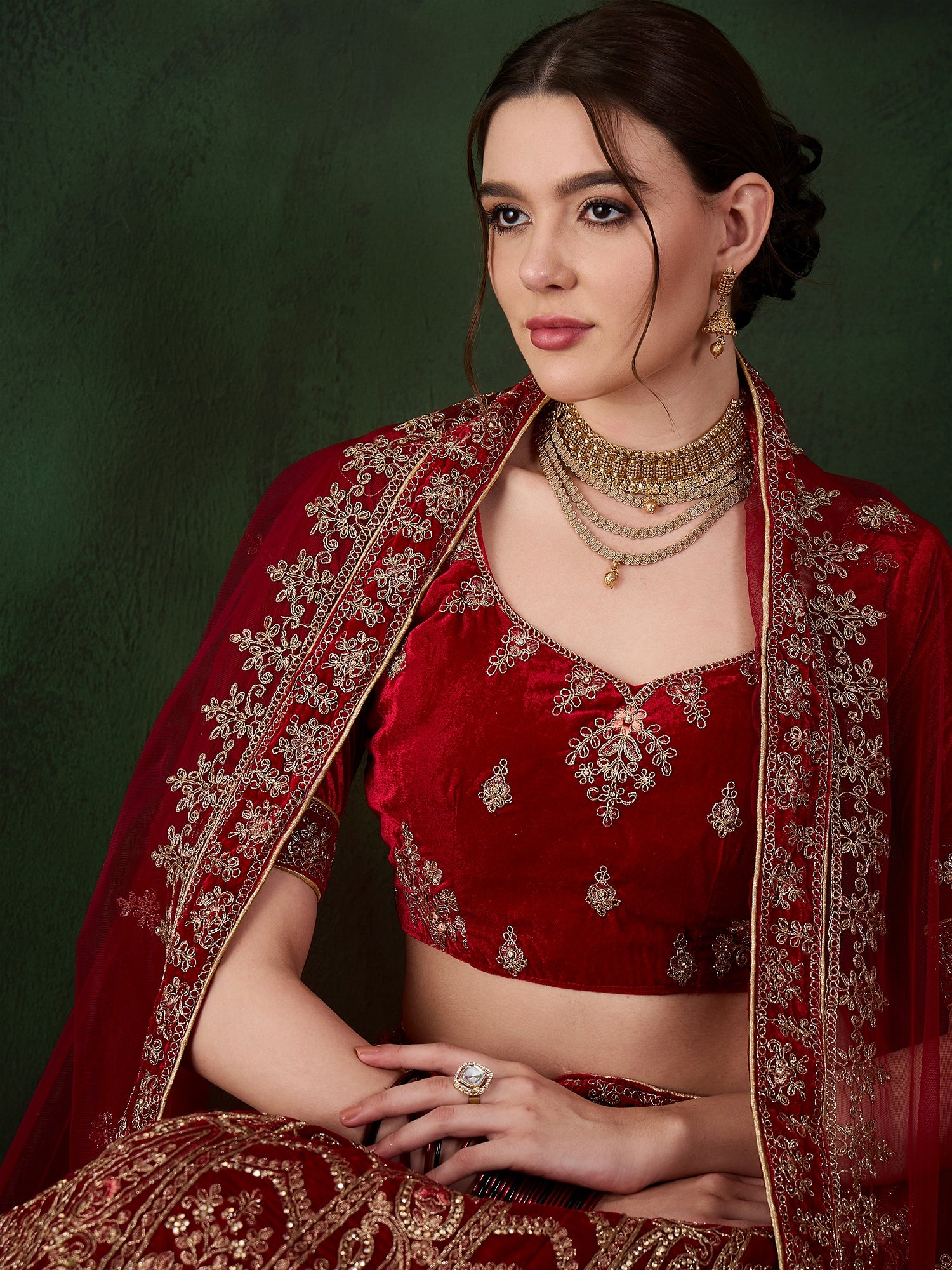 Gulnaar Zari Lehenga