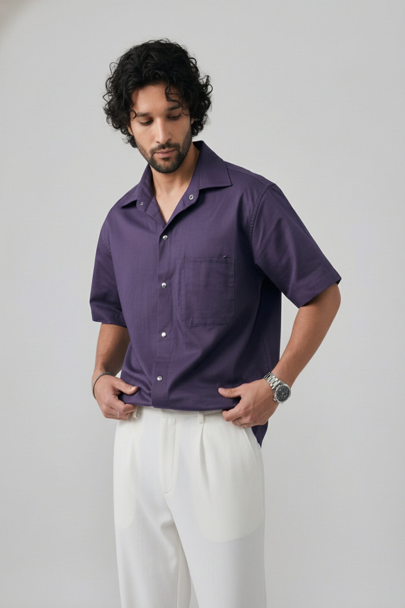 Plum Snap Shirt